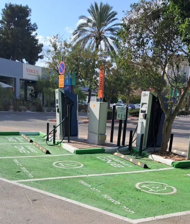 EV chargers at Expo Tel Aviv, Tel Aviv
