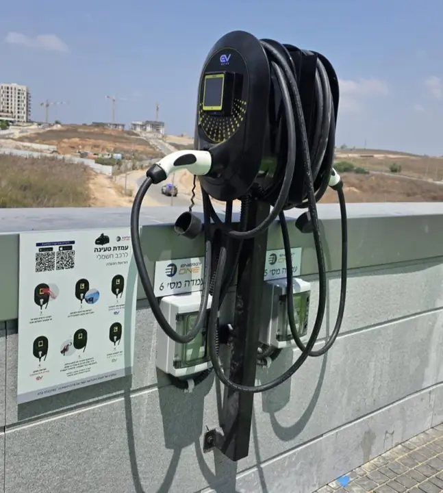 Wall-mounted AC charger