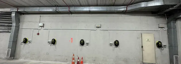 EV chargers at Shenhav Car Park, Jerusalem