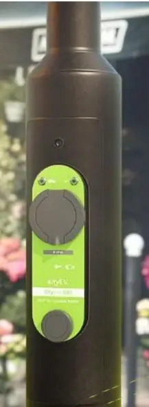 Pole-mounted charger
